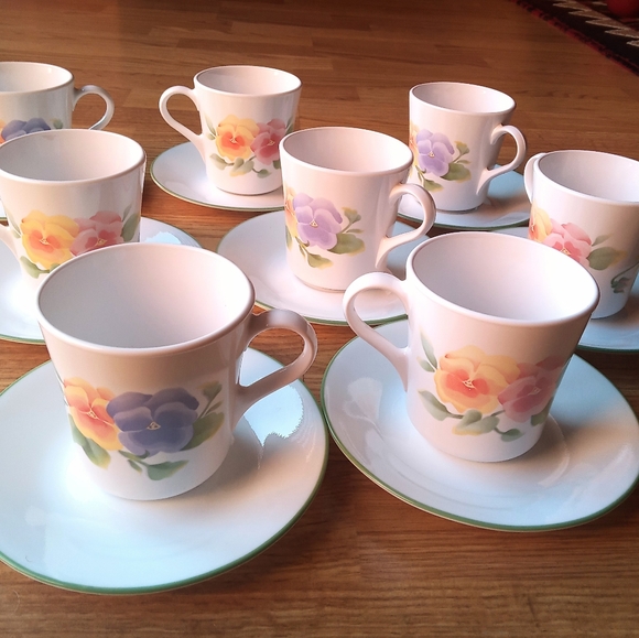 Corning Wear Other - *Vintage Corning Wear, Corelle,  Summer Blush pattern, 8 cups, 8 saucers